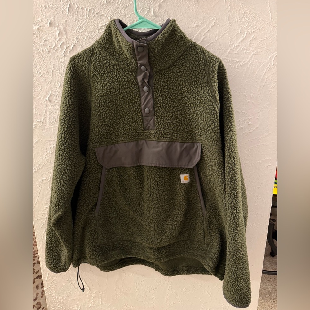 Carhartt Olive Zip-Up Sweater